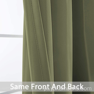 Sage Blackout Curtains 84 polegadas de comprimento